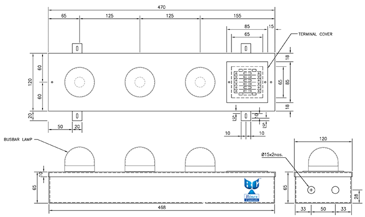 busbar panel set dimension