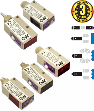 DC Miniaturised Cubic Photoelectric Sensors